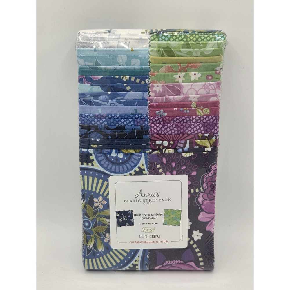 Benartex Contempo Frolic 40- 2 1/2" X 42" Strips Fabric Florals